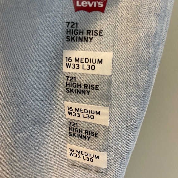 721 HIGH RISE SKINNY WOMEN'S JEANS size 16 - Picture 10 of 11